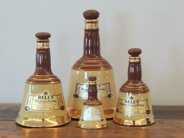 Wade - Vintage Ceramic Bells Old Scotch Whisky Decanters (4) 3