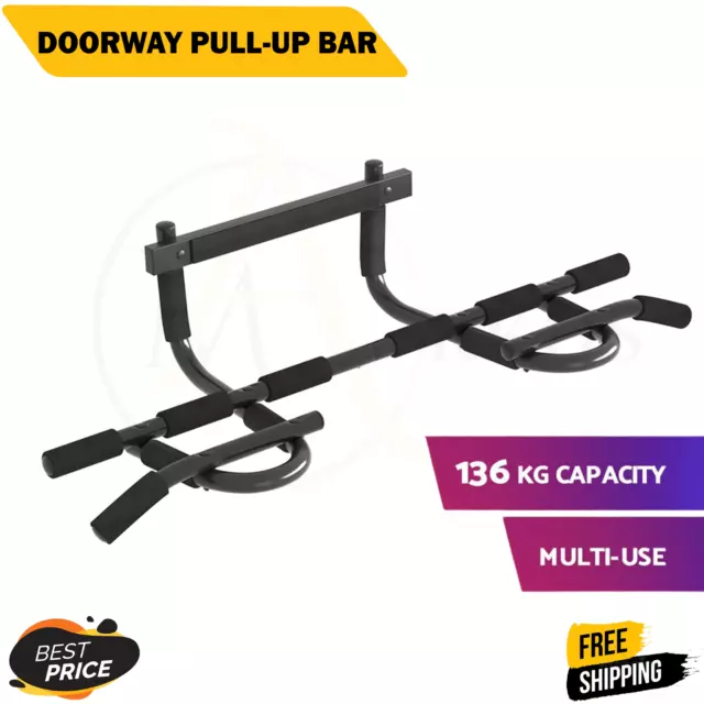 Bar Pull Chin Gym Home Doorway Fitness Exercise Workout Door Portable Wall Push