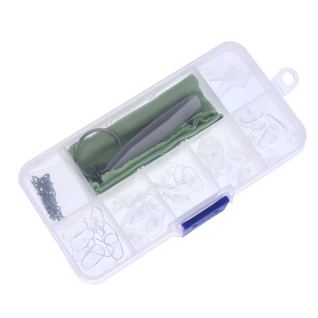 Almohadillas nasales de silicona gafas gafas de sol tornillos para gafas óptica Repara Y4