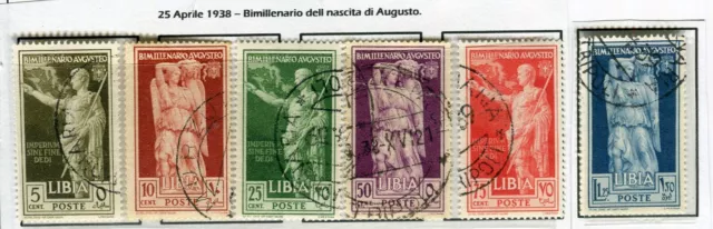 1938 Regno D'italia Colonie Libia Serie Completa Bimillenario Augusto  L 107