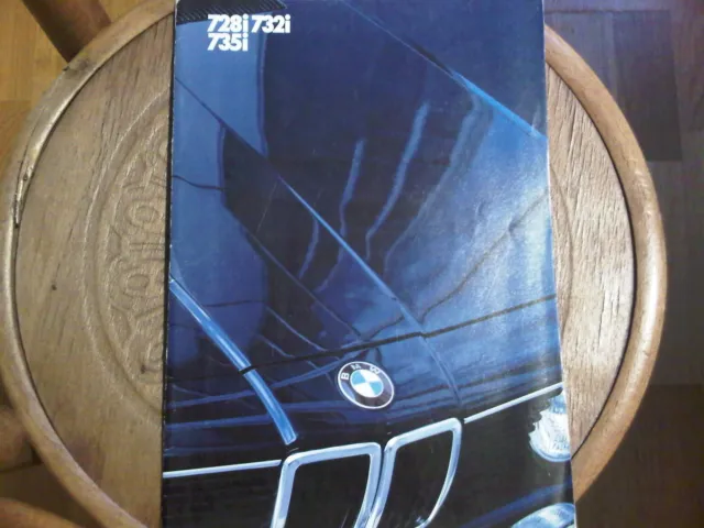 BMW 7 Series Brochure 1982 728i 732i 735i