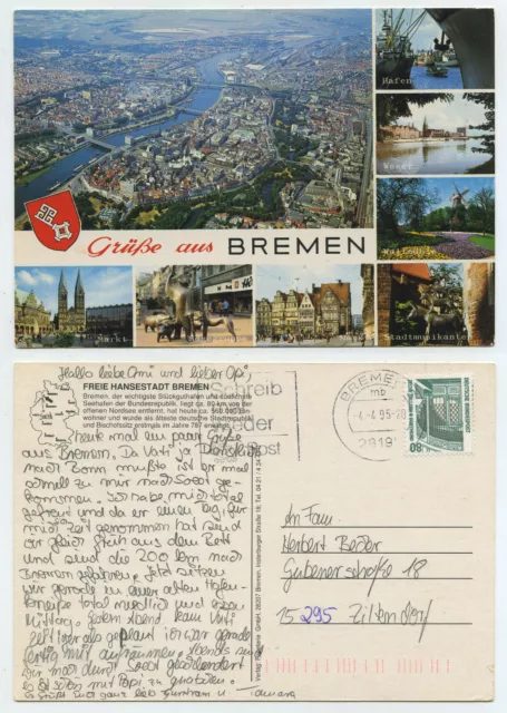 64202 - greetings from Bremen - postcard, run 4.4.1995