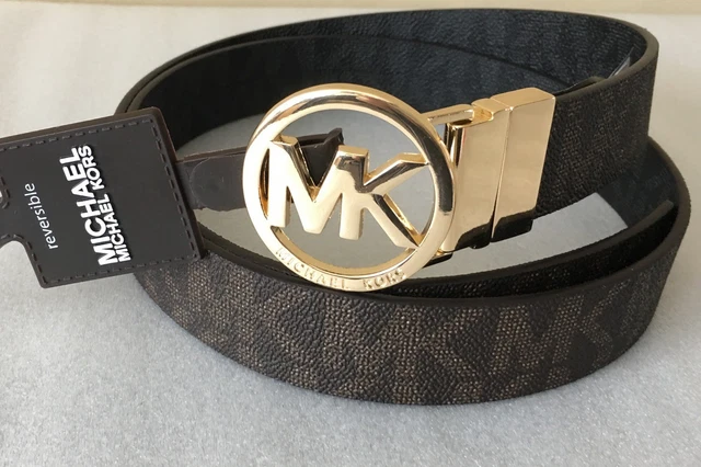 Michael Kors Women\'s  2 -in- 1 Twist Reversible Belt Brown Black size large NWT MICHAEL Michael Kors Double Buckle Belts for Women | Mercari main image 2