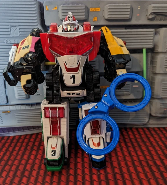 FIGURA CÁPSULA MEGAZORD de Power Rangers SPD Dekaranger Robo Delta Squad BANDAI EUR 98,23