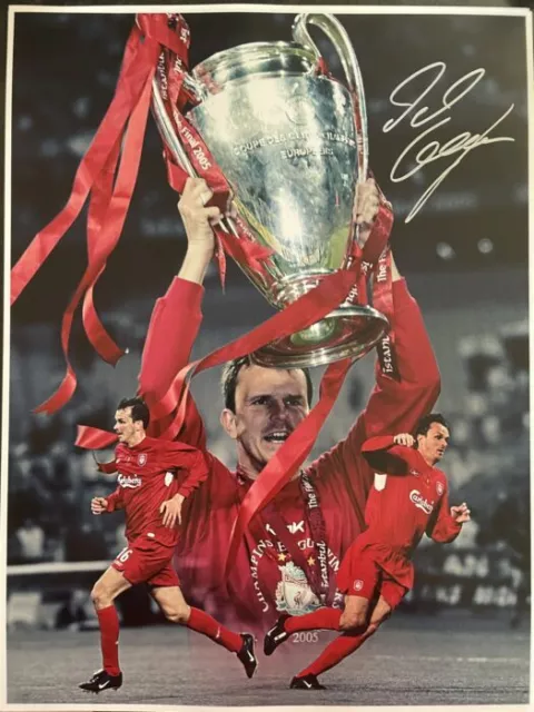 Signed Dietmar Hamann Liverpool Autograph 2005 Champions League Photo Germany