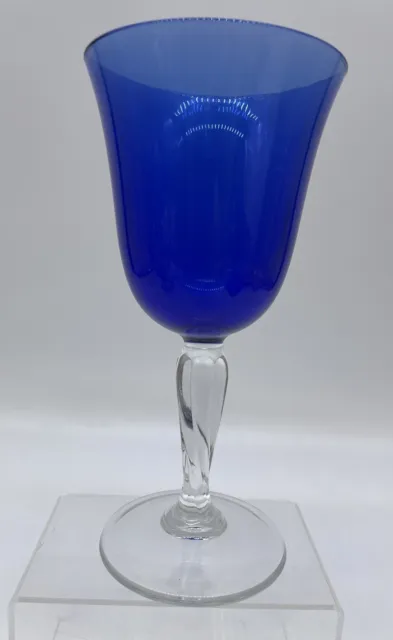 Wine Goblet Cristal D'Arques Durand Casual Settings Sapphire 7 5/8” Replacement