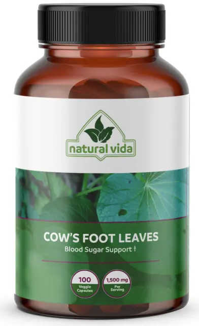 Cow's Foot (Pata de Vaca) Glucose Support - 1500mg - 100 Veggie Capsules