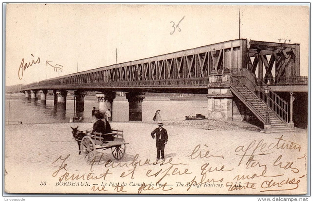 33 BORDEAUX -- le pont du chemin de fer.