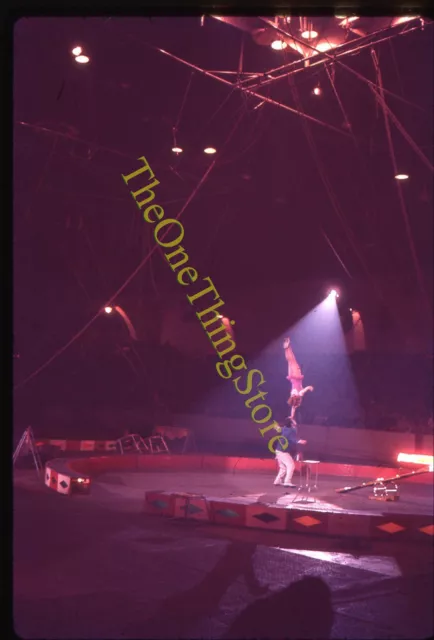 Ringling Bros Circus Balancing Act Acrobat Performers 1960s 35mm Slide