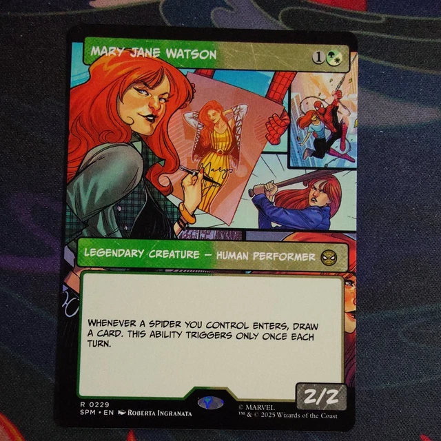 MARY JANE WATSON Borderless Art 0229 Marvel's Spider-Man SPM NM MTG 5.45 -  PicClick UK