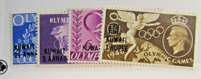 KUWAIT Sc# 84 85 86 87 * MH postage stamp set . fine +