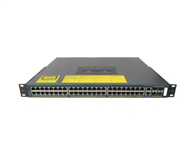 Cisco Switch WS-C4948-E 48Ports 1000Mbits 4Ports SFP 1000Mbits Single PSU Manage