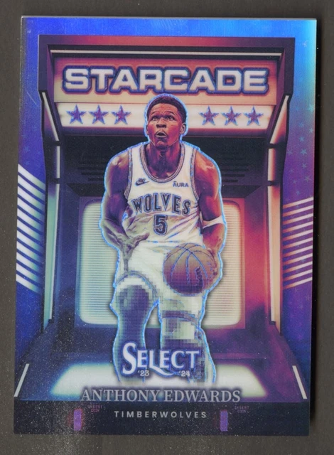 Panini Wolves 2023-24 PANINI SELECT Anthony Edwards Starcade Prizm T-Wolves #4 EUR 11 ...