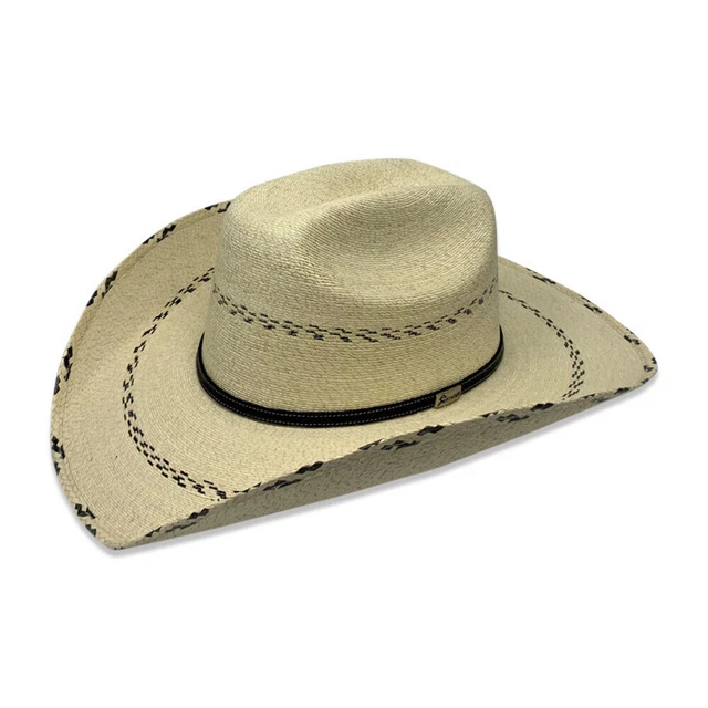 Atwood 7X Hereford Low Crown Pinto Palm Leaf Cowboy Hat