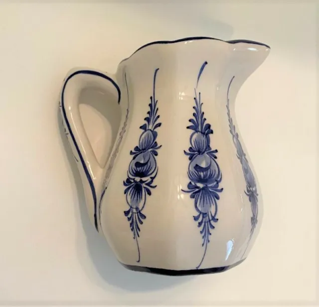 Vintage Signed RCCL- Made In Portugal- Hand Painted Pitcher