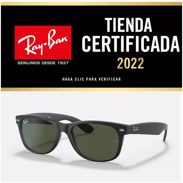 Gafas De Sol Ray Ban RB2132 622 New Wayfarer Rubber Black nuevas