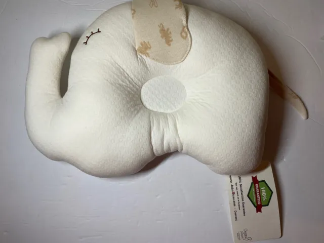 John N Tree Organic Newborn Baby Pillow Cloud Elephant New In Bag