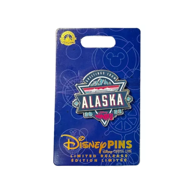 2023 Disney Cruise Line Disney Wonder Greetings From Alaska Pin