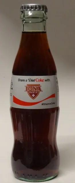 Iona Gaels Diet Coca-Cola Team Bottle 8oz