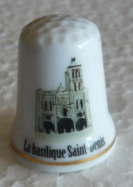 Dé à Coudre En Porcelaine Fine Collection - Orné Bande Or - Fabriqué à Stoke-on-Trent - Édition Limitée