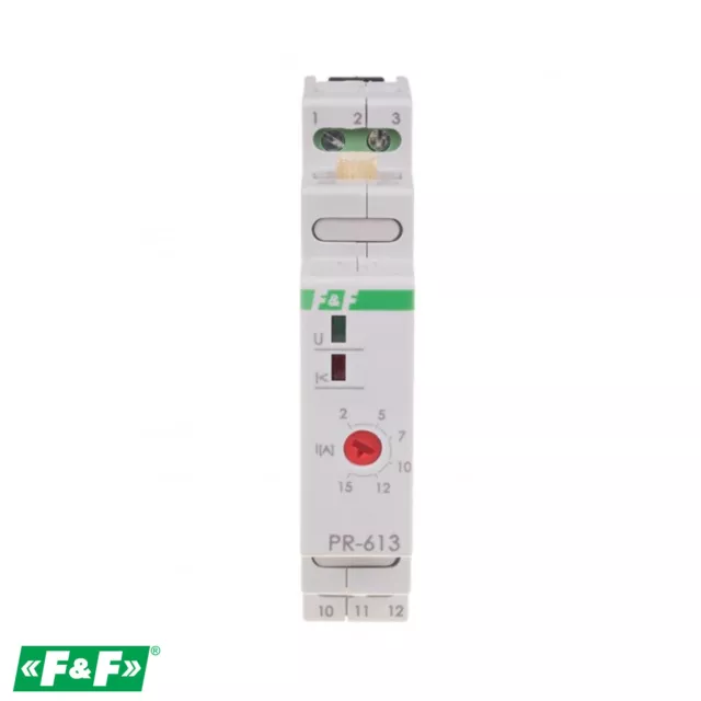 Priorität Strom Relais 230V AC 15A 1x NO/NC Steuerung Überwachung F&F PR-613