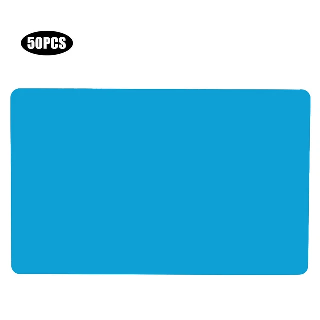 50 Cartes De Visite En Aluminium Noir - 86x54x0.22mm - Vierges Pour Gravure Laser - Professionnel Et élégant