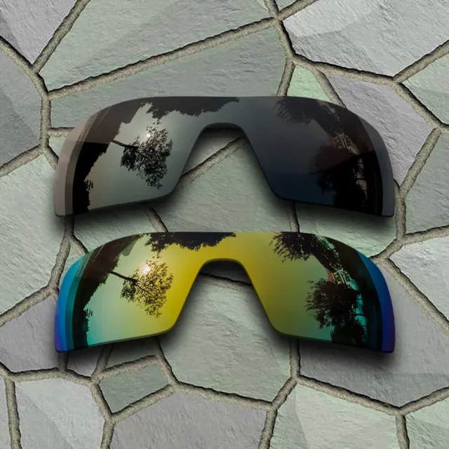 US Grey Black&Golden Polarized Lenses Replacement For-Oakley Oil Rig