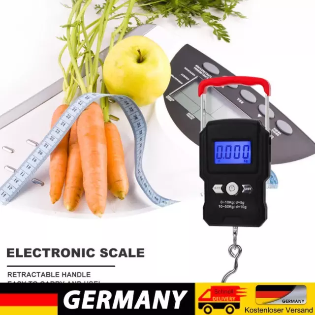 50kg Mini Express Weighting Electronic Scales Retractable Travel Luggage Scale