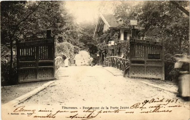 CPA PARIS 12th Bois de Vincennes. Restaurant de la Porte Jaune (241422)