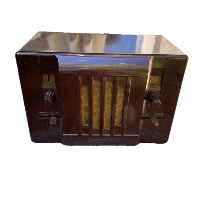 Radio philips 930 a boite à jambon 1931 en bakélite