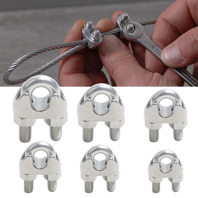 Pince fil de corde de verrouillage de tête en forme de U matériau durable en a