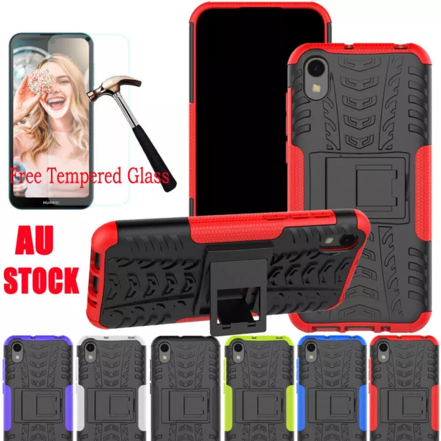 Heavy Duty Armor Rugged Case Stand Shockproof Cover For Huawei Y5 2019/Honor 8S