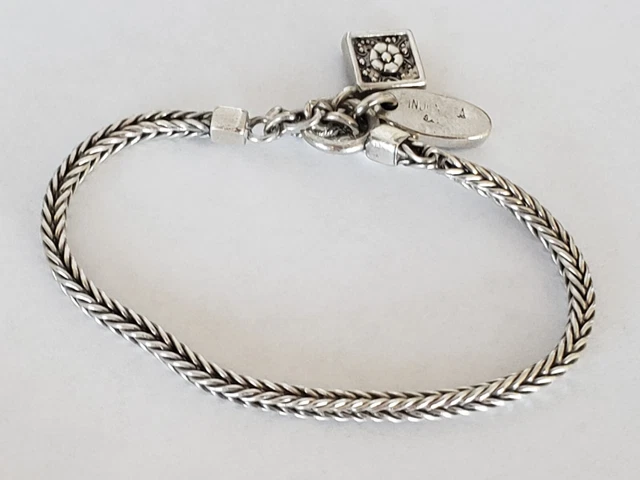 Lois Hill Sterling Silver Foxtail Chain Toggle Bracelet Lois Hill Sterling Silver Foxtail Chain Toggle Bracelet