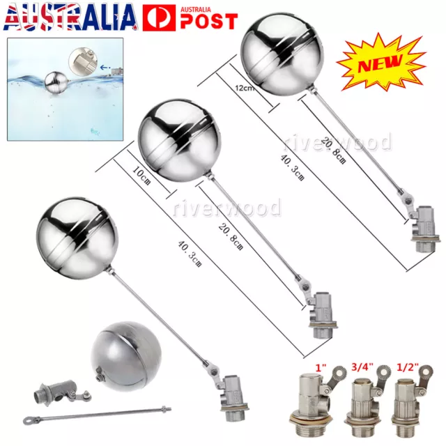 1 3/4 1/2 inch BSP Float Valve Stainless Steel for Automatic Water Cattle Bowl