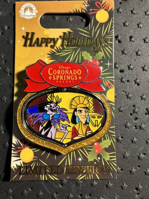 2022 Disney Parks Happy Holidays Coronado Springs Resort Pin Emperors New Groove