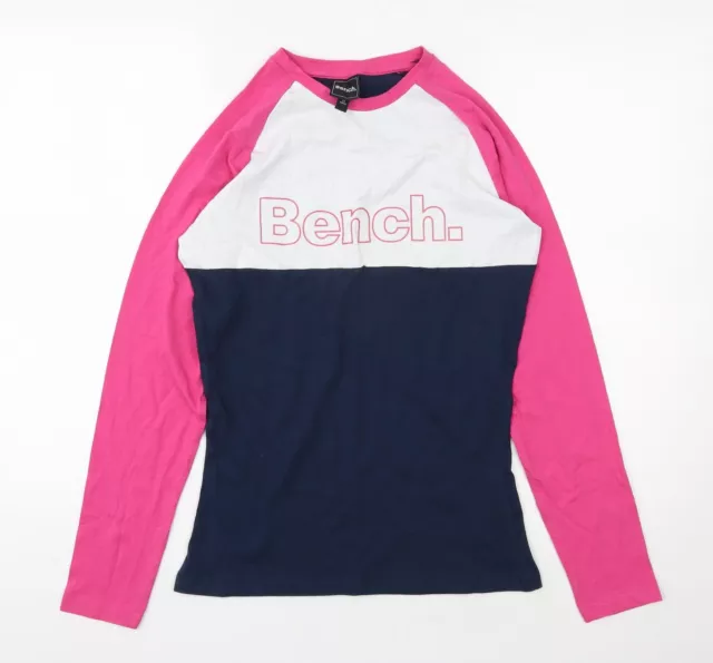 Bench Mädchen mehrfarbig 100 % Baumwolle Basic T-Shirt Größe 13 Jahre Rundhals Pul