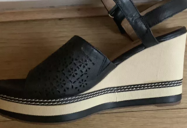CLARKS COLLECTION SOFT CUSHION Ladies Wedge Shoes Sandals Size Uk8.Vgc. 7.99 PicClick UK