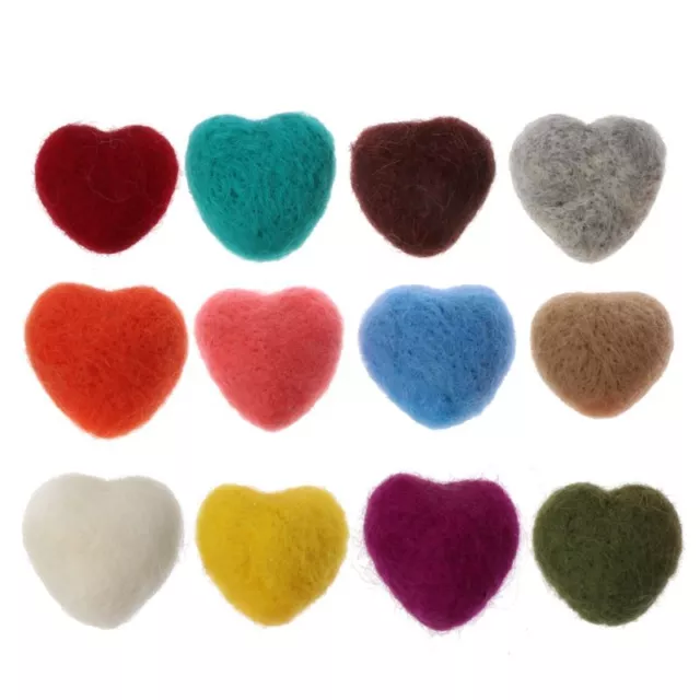 Newborn Photography Props Baby Wool Felt Heart Decorations Infant Photo Shooting