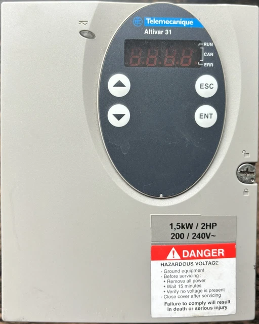 TELEMECANIQUE ALTIVAR 31 2HP VFD (ATV31HU15M2) (Schneider Electric