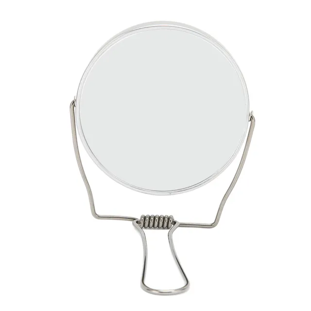 2 Sided Vanity Mirror 360 Degree Rotation Aluminum Frame Silver Vanity Mirro Bdx