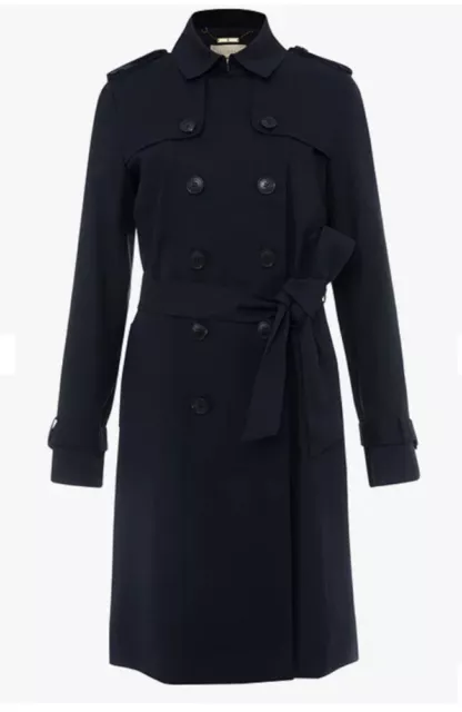 Hobbs London Petite Saskia Trench Navy Uk 8 Brand new