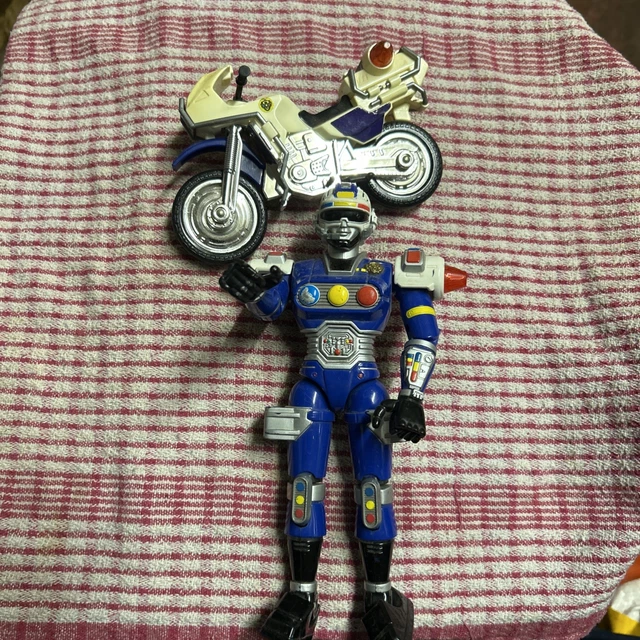 POWER RANGERS TURBO Blue Senturion KEY Double Action Quick Draw morpher megazord EUR 21,55 - FR