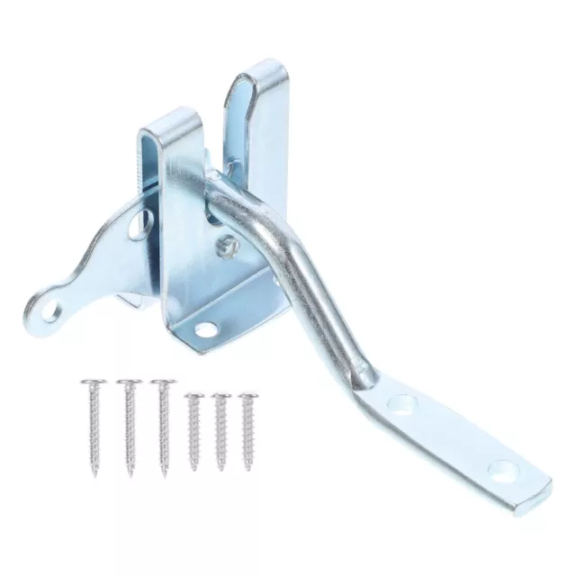 Self-Locking Gate Latch for Pool and Yard (Silver)