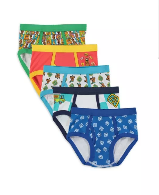 Scooby Doo Boys Briefs Size 6 (Pack of 5) Cotton Hanna-Barbera BNWT
