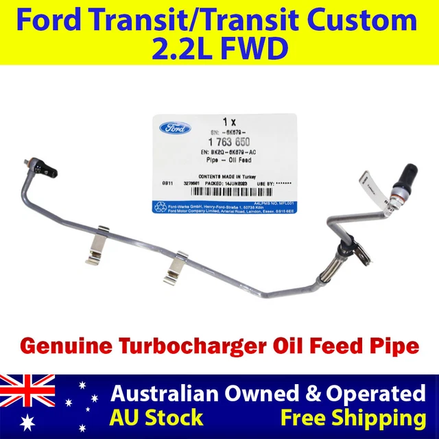 GENUINE TURBO OIL Feed Pipe For Ford Transit/Transit Custom 2.2L FWD ...
