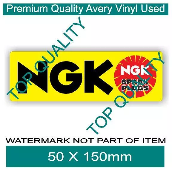 NGK SPARK PLUGS Decal Sticker for MOTORSPORT Man Cave Garage Retro Stickers