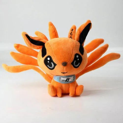 Anime Naruto Uzumaki Kyuubi Kurama Nine Tales Fox Demon Plush Toy Doll 10"