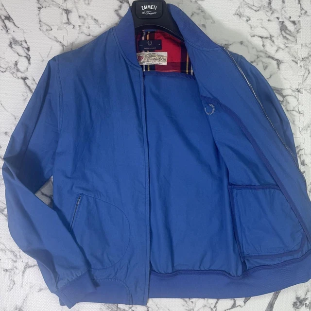 FRED PERRYxThe British Millerainジャンパー FRED PERRY X British Millerain Waxed Harrington Jacket S