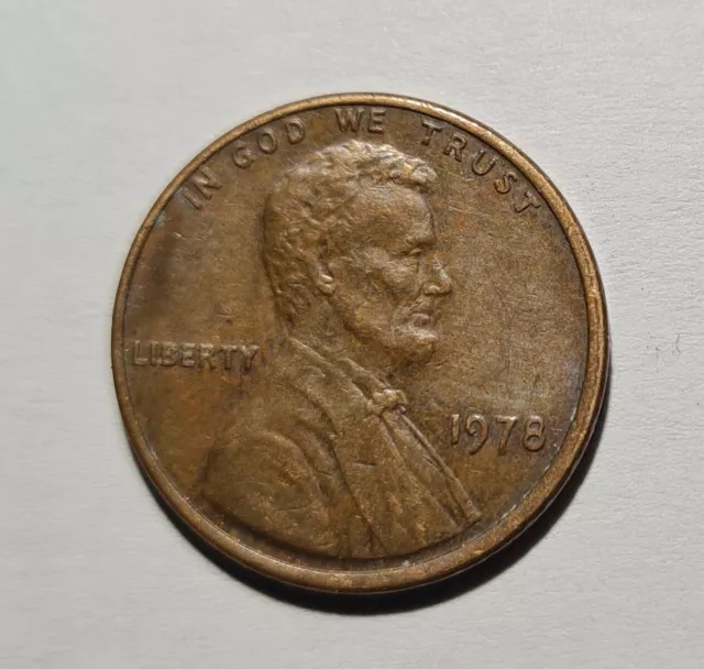 1978 Lincoln Head Penny Strike Off Center Error No Mint