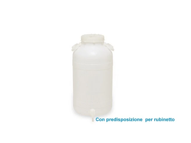 Tanica in plastica hdpe colore neutro da 25 litri UN sovrapponibile senza chiusura | imballaggi di altissima qualità